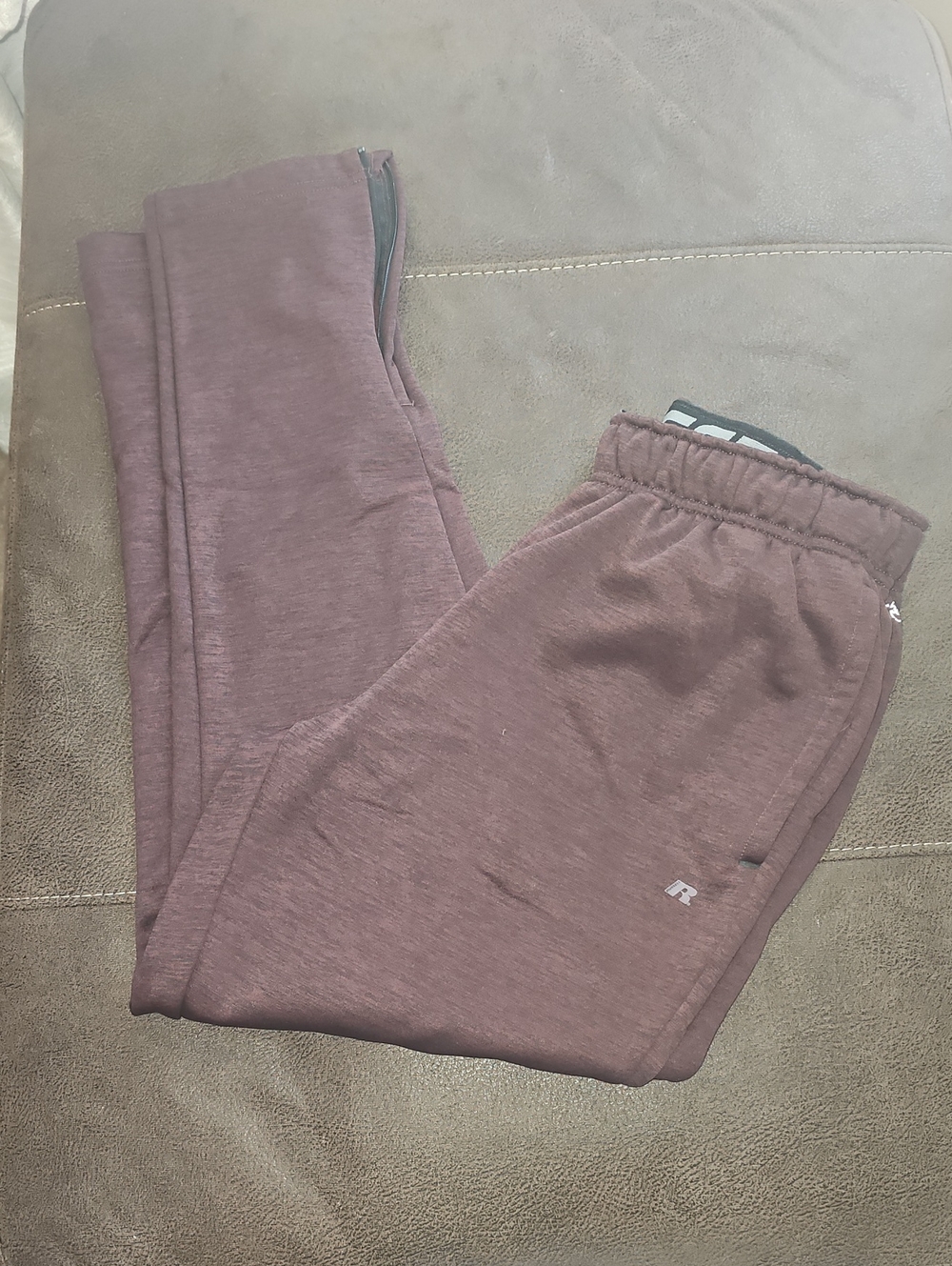 Russell Athletic Mens Maroon/Burgundy Jogger Sweatpants